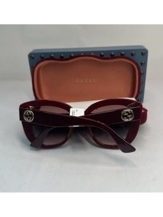 New Authentic Gucci Oversized GG0327S 006 Butterfly Sunglasses main image 7